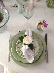 assiette verte