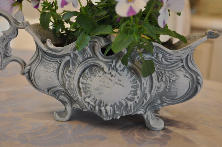 jardinière patinée finie