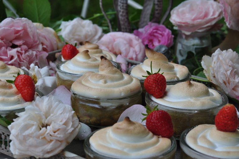 Rhubarbes meringuées Antoinette