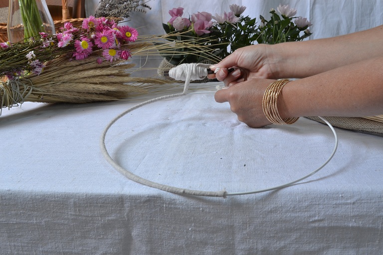 cercle abat jour et fil trapilho