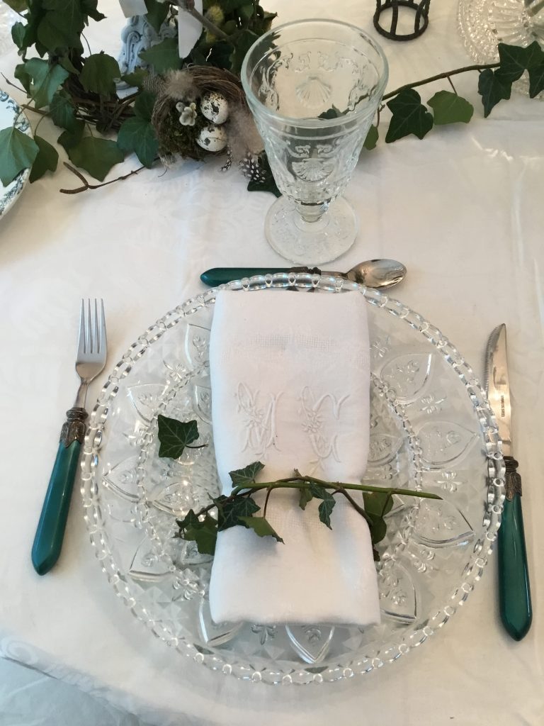 Rond de serviette en lierre